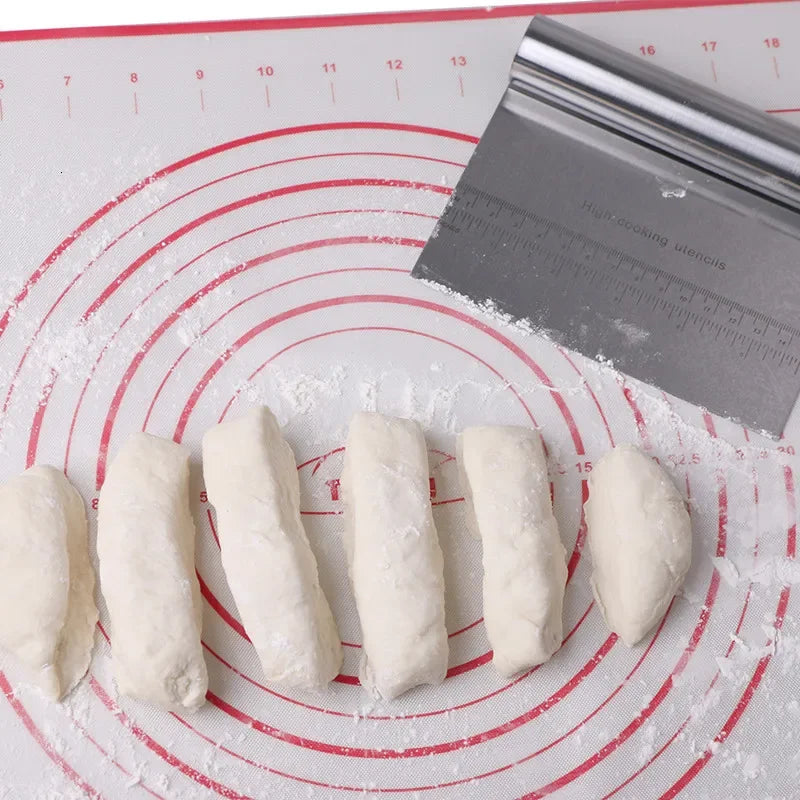 Stainless Steel Dough scraper with Measuring Scale - Baking Tool