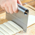 Stainless Steel Dough scraper with Measuring Scale - Baking Tool