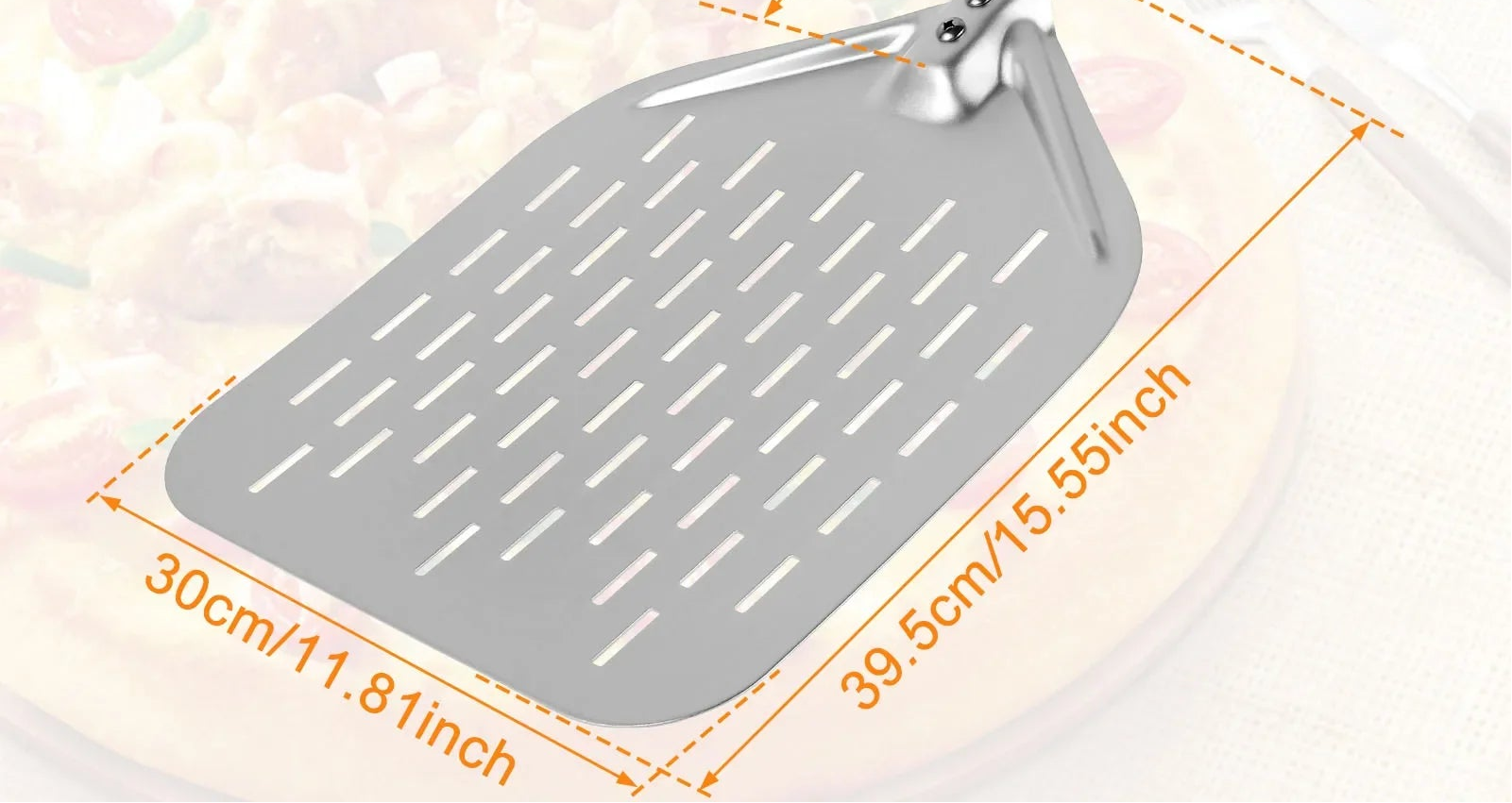 Aluminum Pizza Peel – Lightweight with Wooden Handle