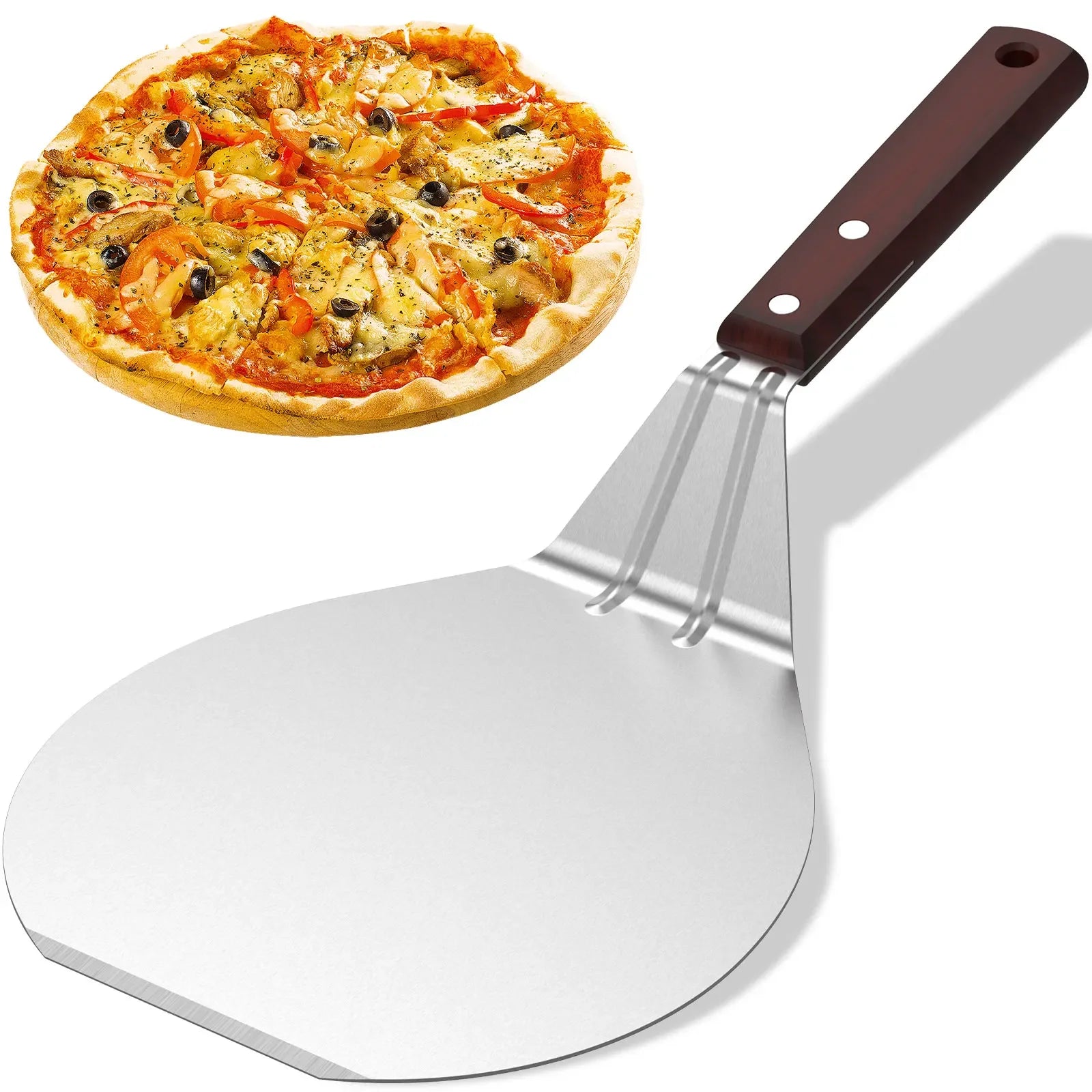 Aluminum Pizza Peel – Lightweight with Wooden Handle